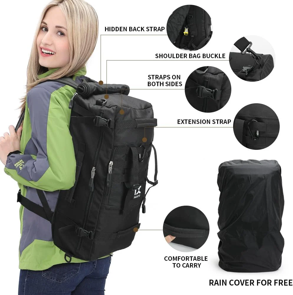 INOXTO 40L Hiking Backpack Lightweight Waterproof Backpack  for Men Women - Image 7